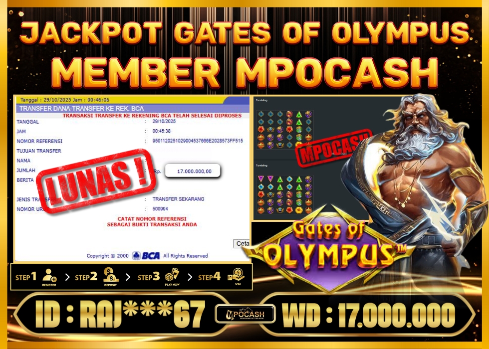 MPOCASH JACKPOT GATES OF OLYMPUS